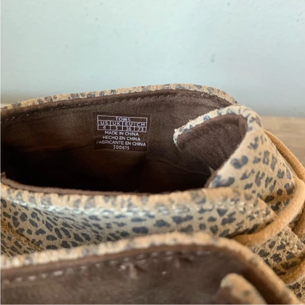 Toms Cheetah Print Booties